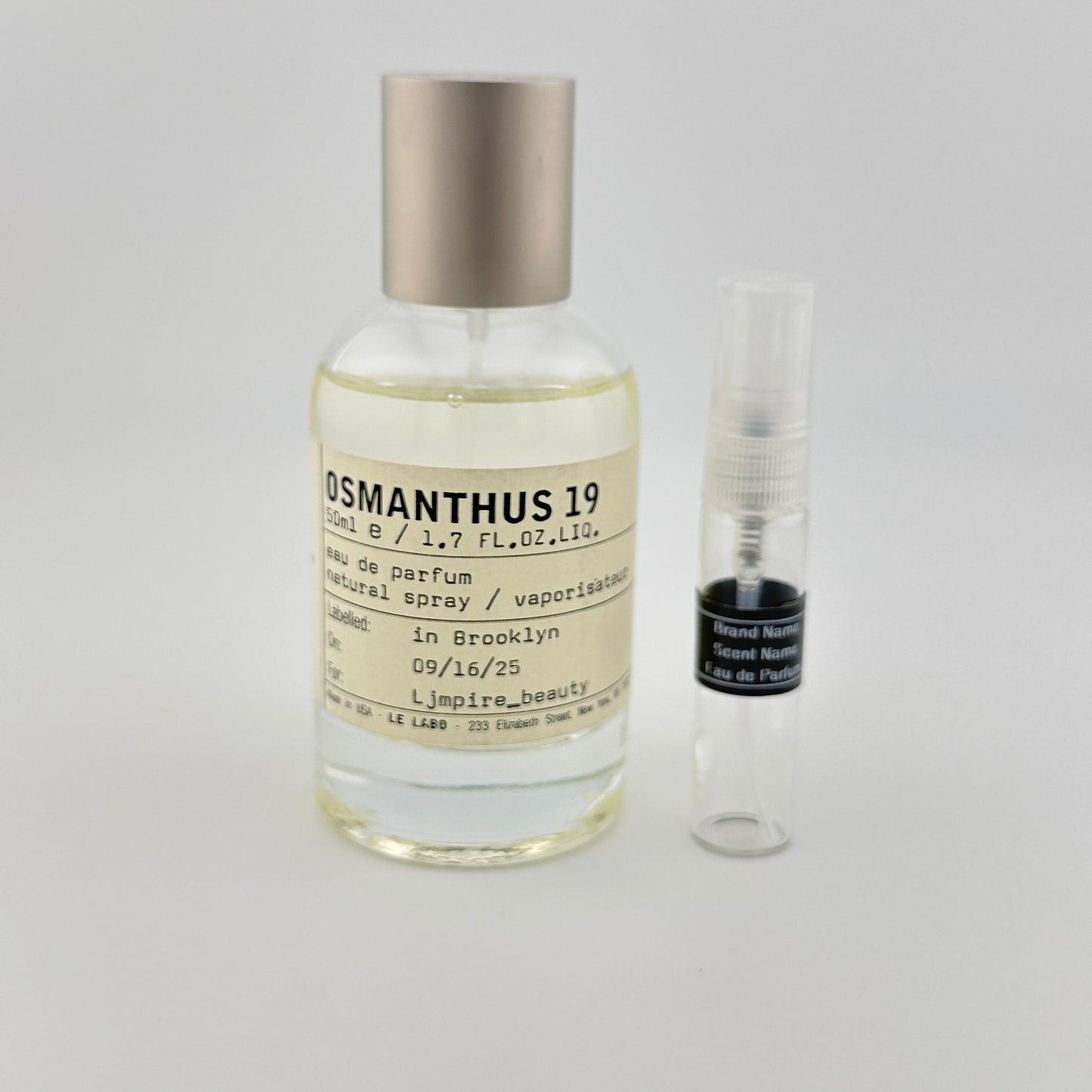 LE LABO Osmanthus 19 Perfume Sample – Your Choice of Size