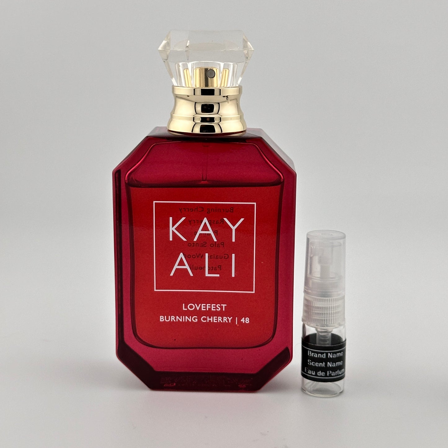 KAYALI Lovefest Burning Cherry | 48 Eau de Parfum Sample – Your Choice of Size