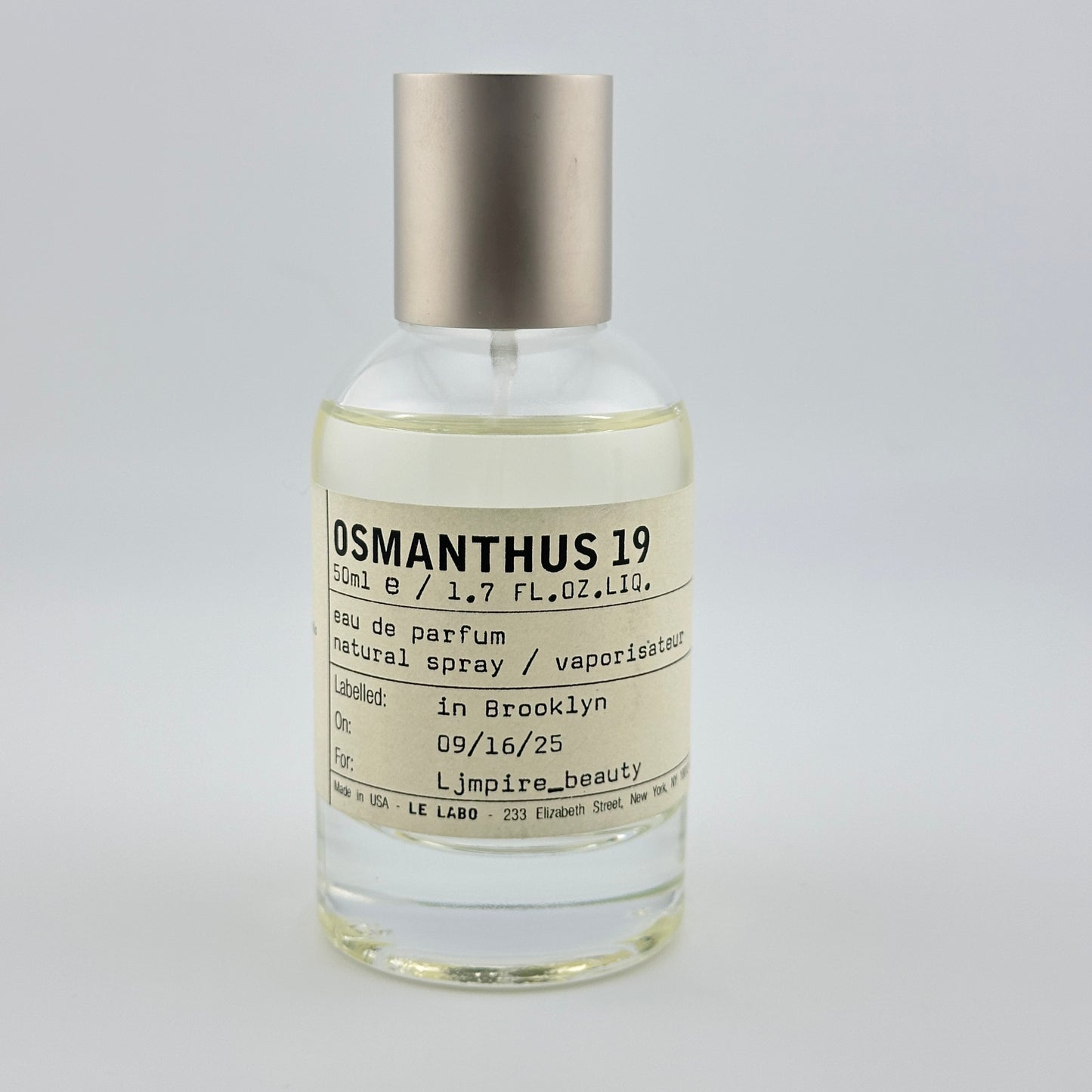 LE LABO Osmanthus 19 Perfume Sample – Your Choice of Size