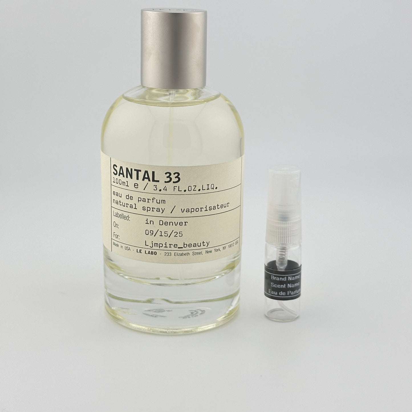 LE LABO Santal 33 Perfume Sample – Your Choice of Size