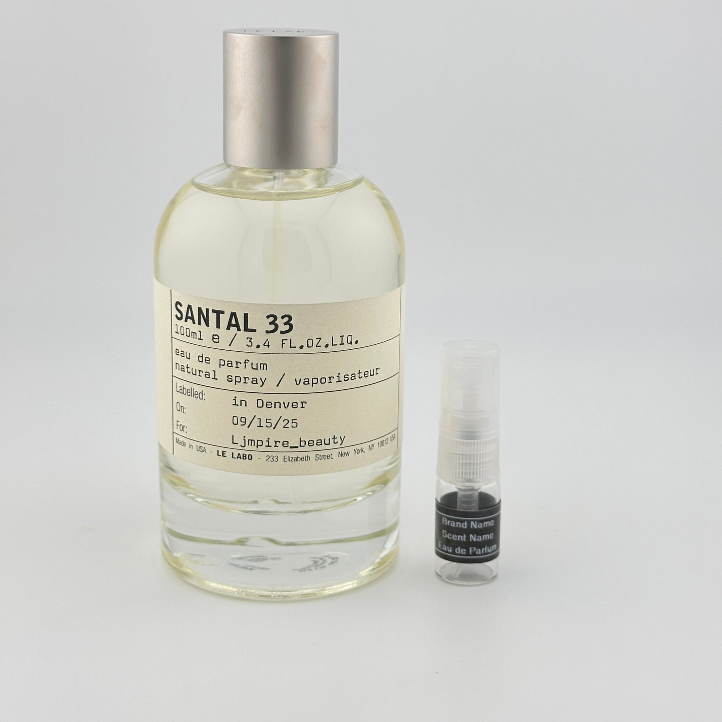 LE LABO Santal 33 Perfume Sample – Your Choice of Size