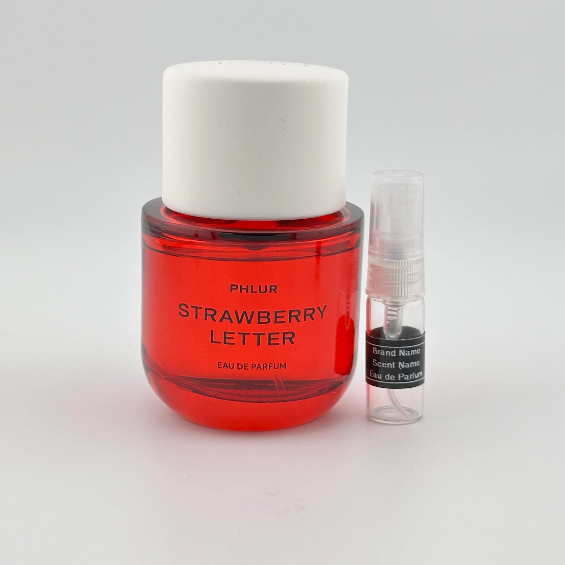 PHLUR Strawberry Letter Eau de Parfum Sample – Your Choice of Size - Signature Scent Shop – Perfume & Cologne Samples | Luxury Decants