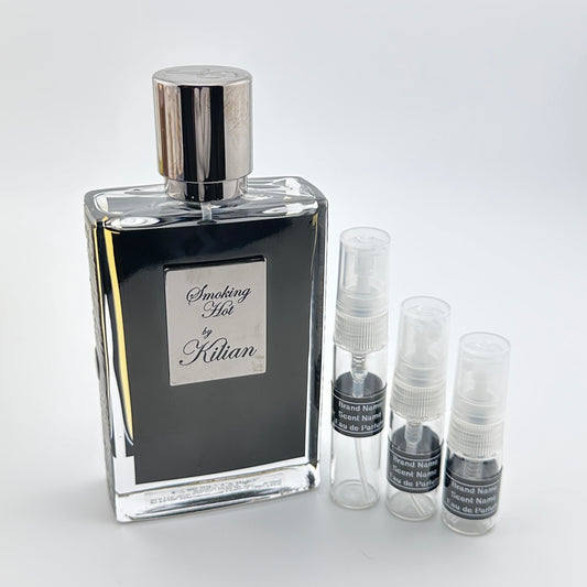 KILIAN Smoking Hot Eau de Parfum Sample – Your Choice of 2mL, 3mL, or 5mL Glass Atomizer
