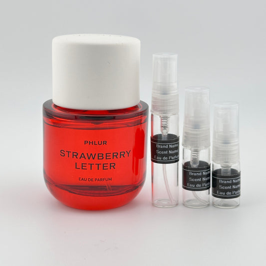 PHLUR Strawberry Letter Eau de Parfum Sample – Your Choice of Size
