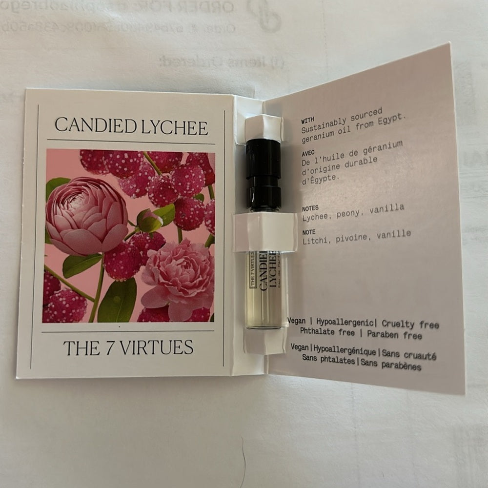 THE 7 VIRTUES - Candied Lychee EDP | Manufacturer Sample (1.7 mL)