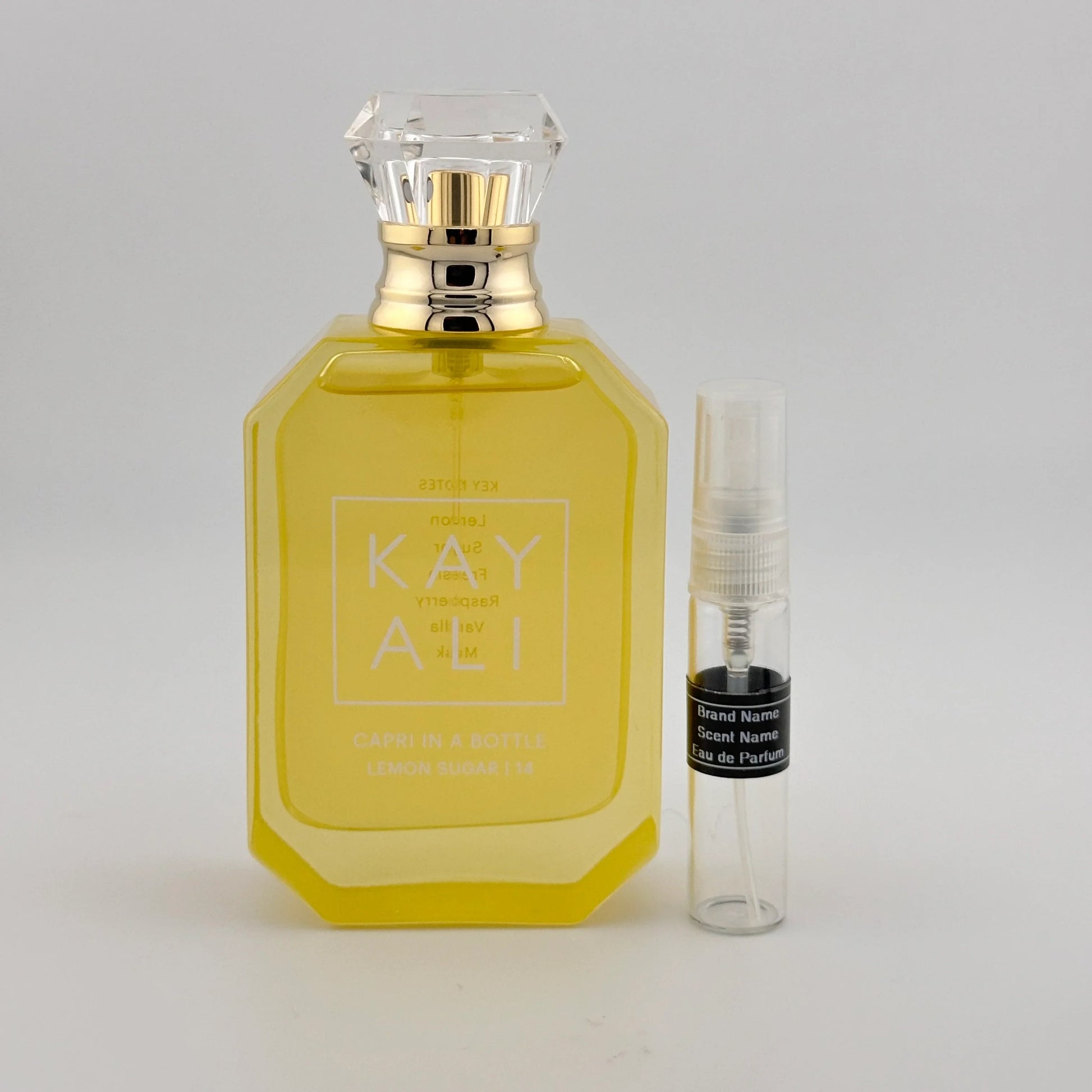 KAYALI Capri in a Bottle Lemon Sugar | 14 Eau de Parfum Sample – Your Choice of Size - Signature Scent Shop – Perfume & Cologne Samples | Luxury Decants
