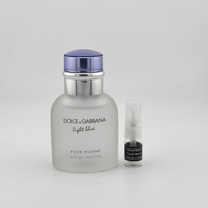 DOLCE&GABBANA Dolce Light Blue pour Homme Eau de Toilette Sample – Your Choice of Size