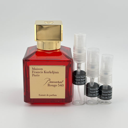 Maison Francis Kurkdjian Paris Baccarat Rouge 540 Extrait de Parfum Sample – Your Choice of Size