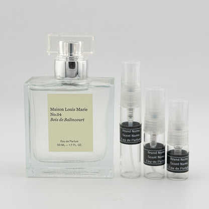 MAISON LOUIS MARIE No.04 Bois de Balincourt Eau de Parfum Sample – Your Choice of Size