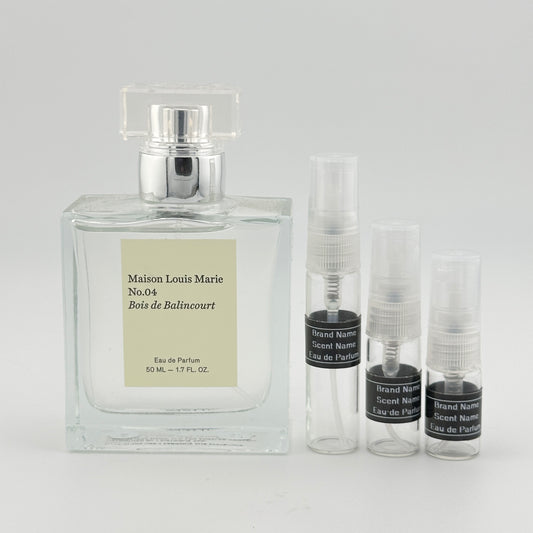MAISON LOUIS MARIE No.04 Bois de Balincourt Eau de Parfum Sample – Your Choice of Size