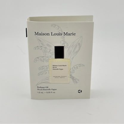 MAISON LOUIS MARIE - No 13 Nouvelle Vague Perfume Oil (1.5 mL Manufacturer Sample)