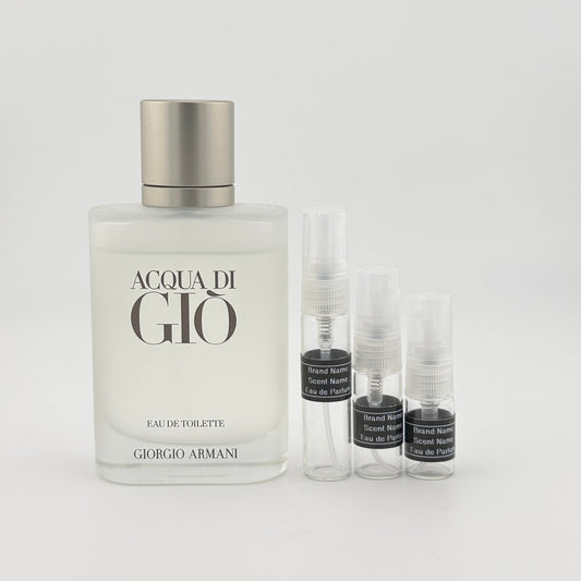 GIORGIO ARMANI Acqua Di Gio Eau de Toilette Sample – Your Choice of Size