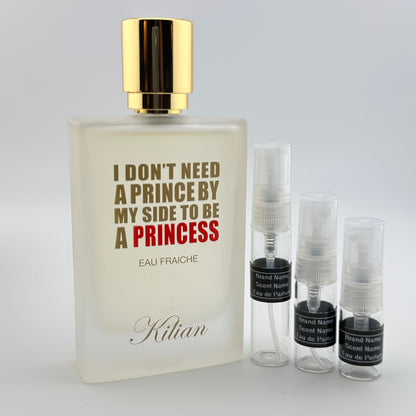 KILIAN Princess Eau Fraiche Eau de Parfum Sample – Your Choice of 2mL, 3mL, or 5mL Glass Atomizer