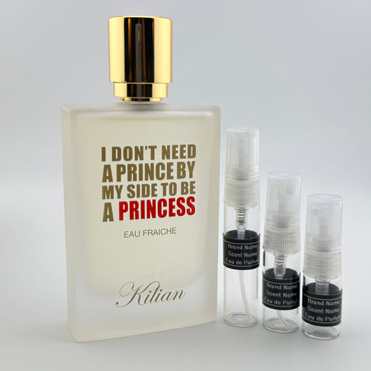 KILIAN Princess Eau Fraiche Eau de Parfum Sample – Your Choice of 2mL, 3mL, or 5mL Glass Atomizer
