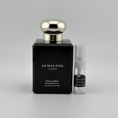 JO MALONE LONDON Dark Amber & Ginger Lily Cologne Intense Sample – Your Choice of Size