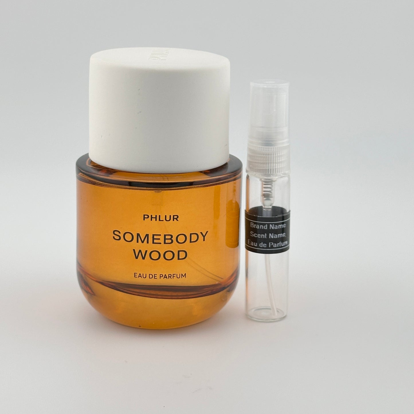 PHLUR Somebody Wood Eau de Parfum Sample – Your Choice of Size