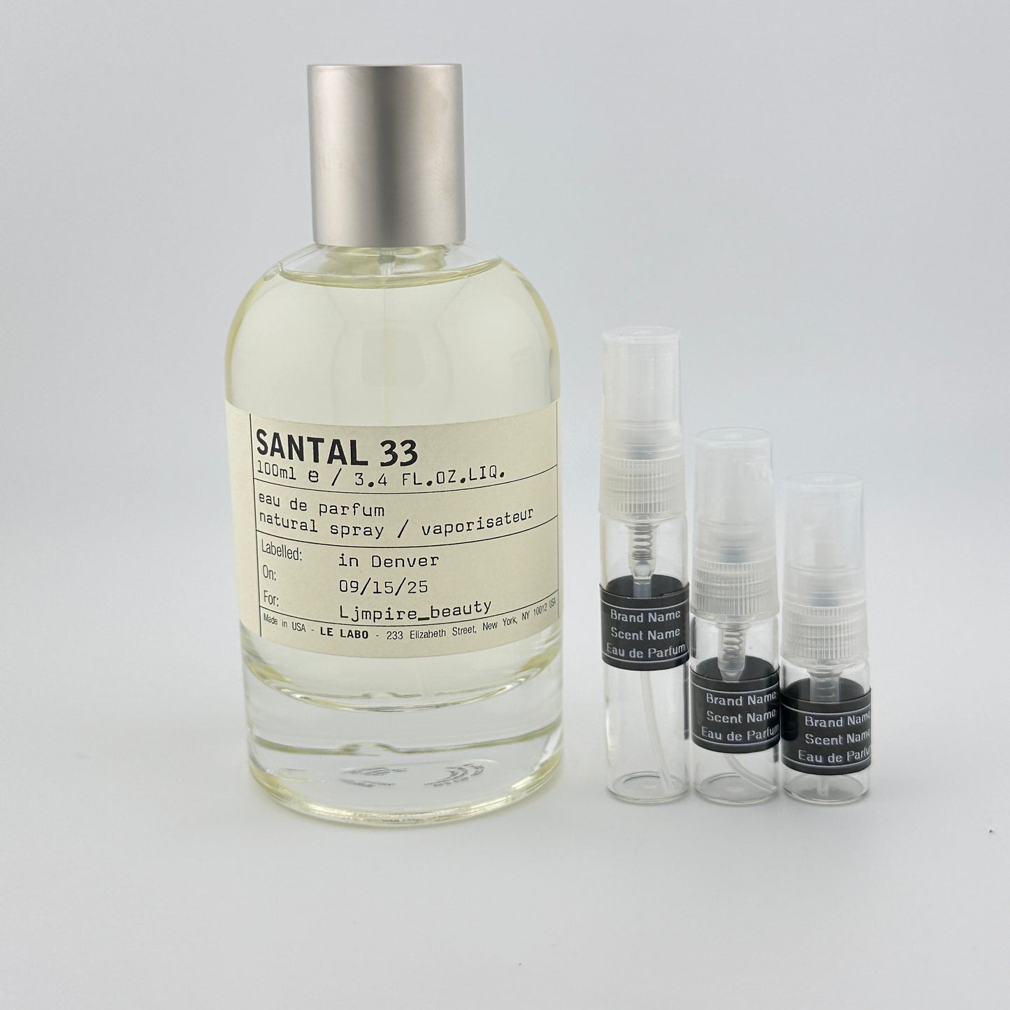 LE LABO Santal 33 Perfume Sample – Your Choice of Size