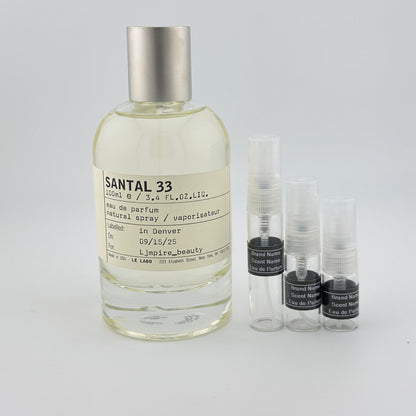 LE LABO Santal 33 Perfume Sample – Your Choice of Size