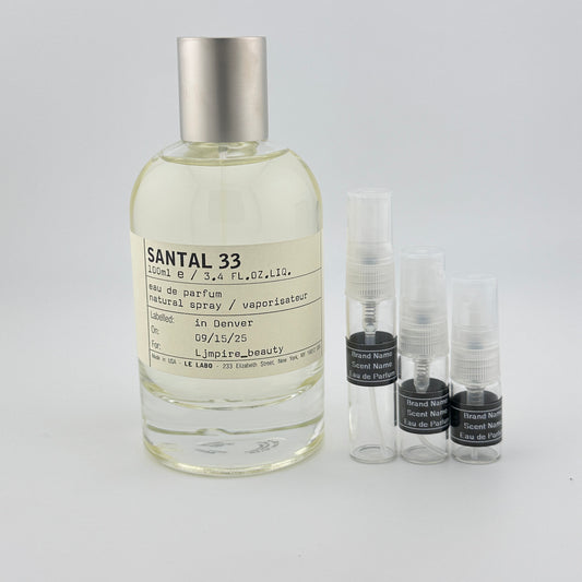 LE LABO Santal 33 Perfume Sample – Your Choice of Size