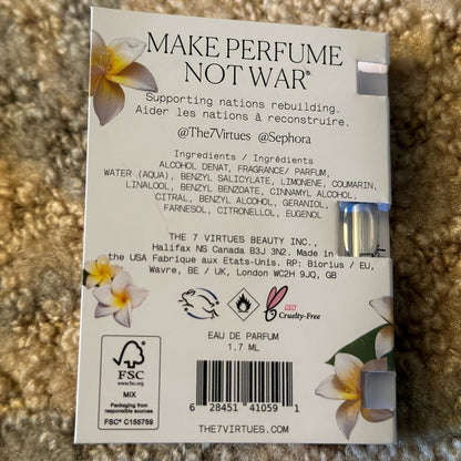THE 7 VIRTUES - Coconut Sun EDP | Manufacturer Sample (1.5 mL)
