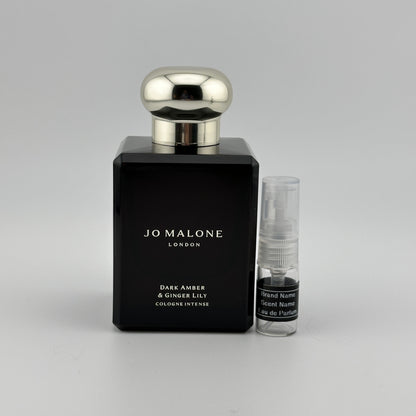 JO MALONE LONDON Dark Amber & Ginger Lily Cologne Intense Sample – Your Choice of Size