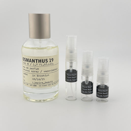 LE LABO Osmanthus 19 Perfume Sample – Your Choice of Size