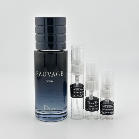 CHRISTIAN DIOR Sauvage Parfum Sample – Your Choice of Size