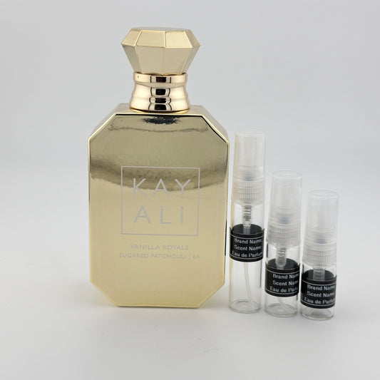 KAYALI Vanilla Royale Sugared Patchouli | 64 Eau de Parfum Sample – Your Choice of Size
