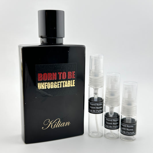 KILIAN Born To Be Unforgettable Eau de Parfum Sample – Your Choice of 2mL, 3mL, or 5mL Glass Atomizer