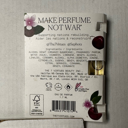 THE 7 VIRTUES - Cherry Ambition EDP | Manufacturer Sample (1.7 mL)