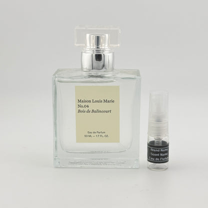 MAISON LOUIS MARIE No.04 Bois de Balincourt Eau de Parfum Sample – Your Choice of Size