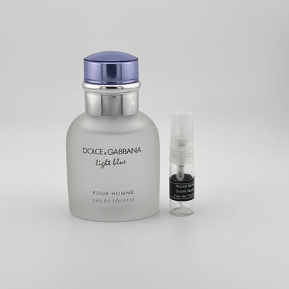 DOLCE&GABBANA Dolce Light Blue pour Homme Eau de Toilette Sample – Your Choice of Size