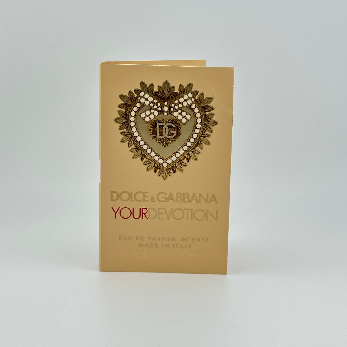 Dolce & Gabbana Your Devotion EDP Intense 1.5 mL manufacturer sample in original packaging.