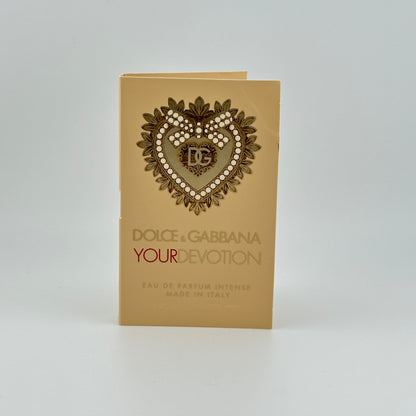 Dolce & Gabbana Your Devotion EDP Intense 1.5 mL manufacturer sample in original packaging.
