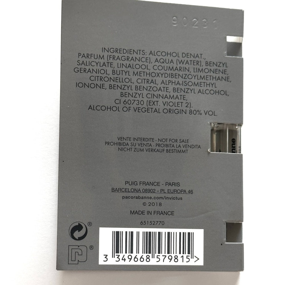 PACO RABANNE - Invictus Legend EDP | Manufacturer Sample (1.5 mL)
