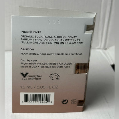 SKYLAR CLEAN BEAUTY - Coconut Cove EDP | Manufacturer Sample (1.5 mL)