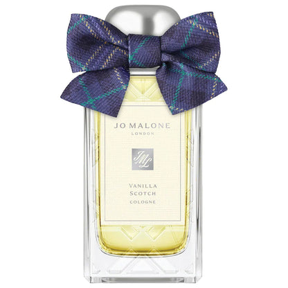 Jo Malone London Vanilla Scotch Cologne 2026 limited-edition perfume bottle, a warm amber vanilla fragrance.