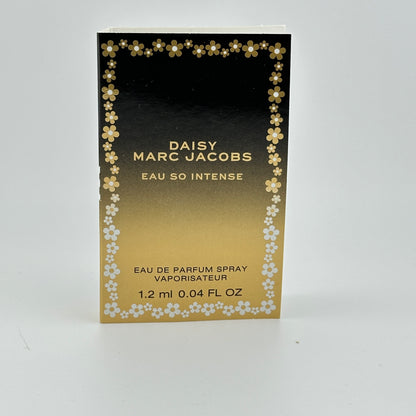 Marc Jacobs Daisy Eau So Intense EDP 1.2 mL manufacturer sample in original fragrance packaging.