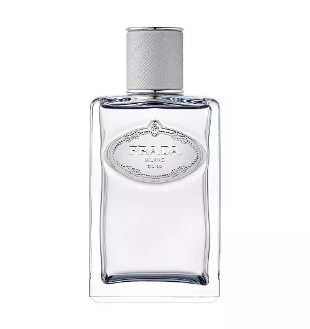 Prada Infusion de Cedre EDP perfume bottle with grey cap, unisex woody citrus fragrance