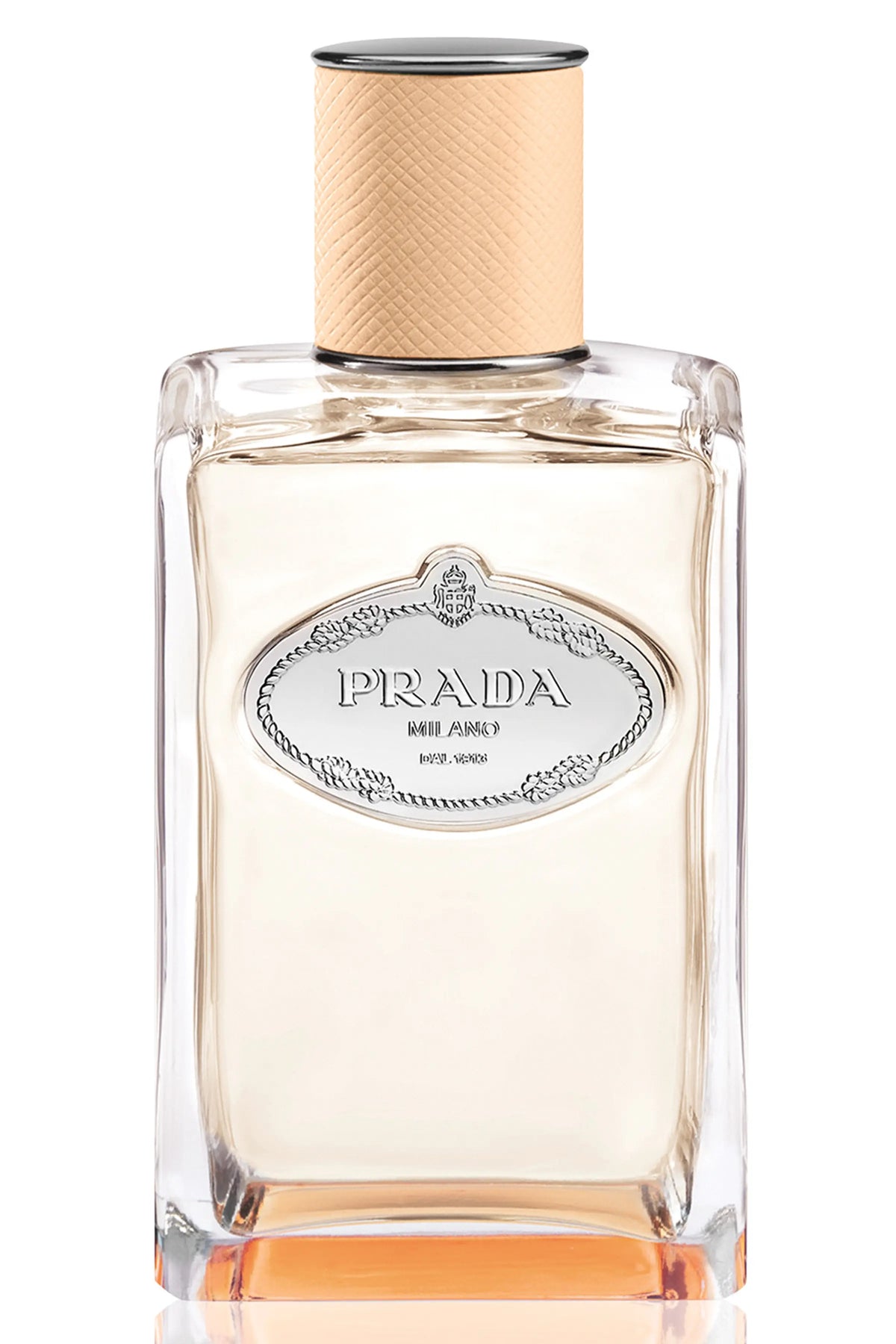 Prada Infusion de Fleur d'Oranger EDP bottle with orange cap, floral citrus fragrance